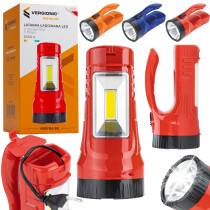 VERGIONIC - Dobíjací LED reflektor s rukoväťou 3v1 - 1W / 3W - 230V