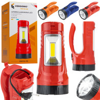 VERGIONIC - Dobíjací LED reflektor s rukoväťou 3v1 - 1W / 3W - 230V