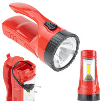 VERGIONIC - Dobíjací LED reflektor s rukoväťou 3v1 - 1W / 3W - 230V