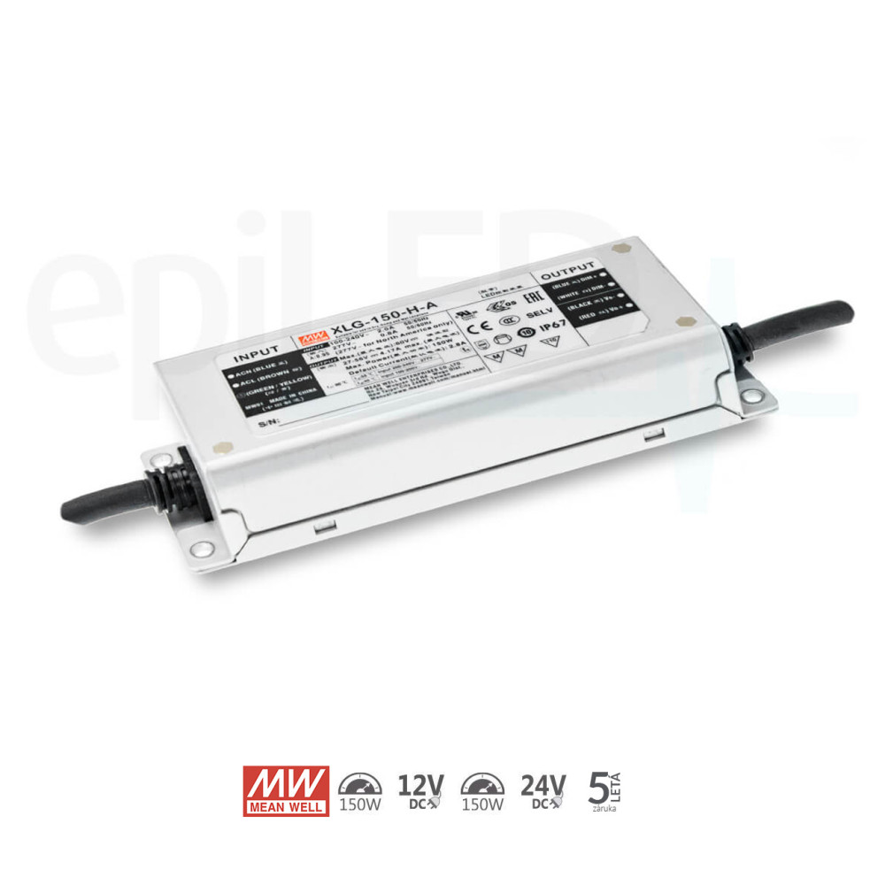 Mean Well - Napájací zdroj typ XLG-150-12-A – 150W - 12,5A - 12V DC