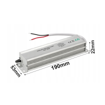 BERGE LED hermetický zdroj - 12V - 120W - 10A - IP67