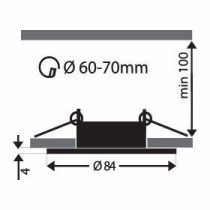 PREMIUM LUX - Podhľadové bodové svietidlo ALFA - GU10 - okrúhle / pevné - Meď / Staro-zlatá