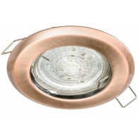 PREMIUM LUX - Podhľadové bodové svietidlo ALFA - GU10 - okrúhle / pevné - Meď / Staro-zlatá