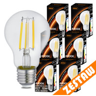 BERGE SADA 6x LED žiarovka E27 15W 1650lm 4000K - neutrálna biela