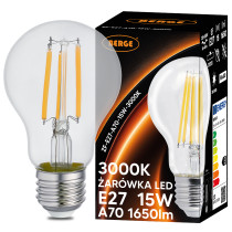 BERGE SADA 6x LED žiarovka E27 15W 1650lm 3000K - tepla biela
