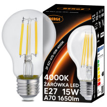 BERGE SADA 6x LED žiarovka E27 15W 1650lm 4000K - neutrálna biela
