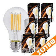 BERGE SADA 6x LED žiarovka E27 18W 1980lm 3000K  - tepla biela