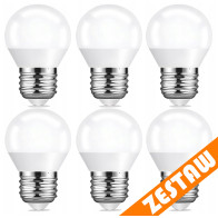 BERGE SADA 6x LED žiarovka E27 8W 700lm 4000K G45 guľatá - neutrálna biela