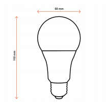 BERGE SADA 6x LED žiarovka E27 A60 12W 960lm - neutrálna biela