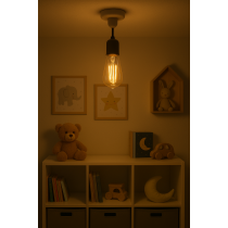 BERGE SADA 6x LED žiarovka E27 ST64 6W 660lm Filament 3000K - tepla biela