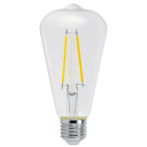 BERGE SADA 6x LED žiarovka E27 ST64 6W 660lm Filament 3000K - tepla biela