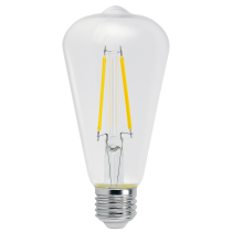 BERGE SADA 6x LED žiarovka E27 ST64 6W 660lm Filament 3000K - tepla biela