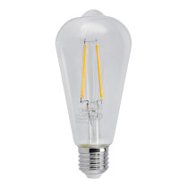 BERGE SADA 6x LED žiarovka E27 ST64 6W 660lm Filament 3000K - tepla biela