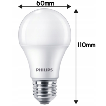 BERGE LED žiarovka E27 PHILIPS 4,9W 470lm 4000k - neutrálna biela