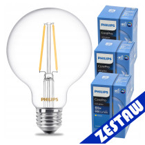 PHILIPS SADA 3 ks. E27 G93 LED žiarovka 7W WW 806lm CorePro 2700K