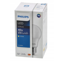 SADA 6 ks LED žiaroviek PHILIPS E27 4,9W 470 lm - tepla biela