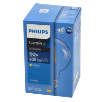 PHILIPS SADA 6 LED žiaroviek E27 G93 7W WW 806lm CorePro 2700K