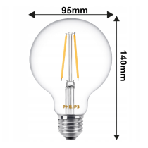 BERGE SADA 6 LED žiaroviek E27 G93 7W WW 806lm CorePro 2700K