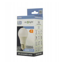 ECOLIGHT Žiarovka E27 A60 15W CW Eco Light