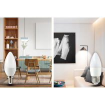 BERGE SADA 10x LED žiarovka E14 7W 600lm - neutrálna biela