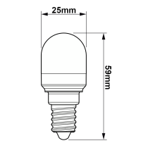 BERGE LED žiarovka E14 1,7W 150lm T25 2700K - tepla biela