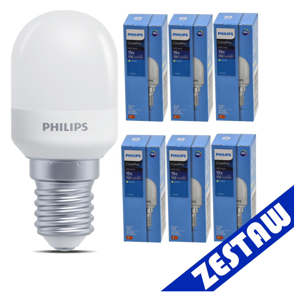 BERGE SADA 6x LED žiarovka E14 1,7W 150lm T25 2700K - tepla biela