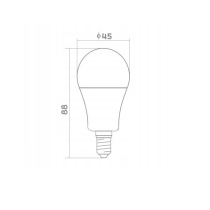 BERGE Sada 6 LED žiaroviek E14 7W G45 600lm Farba - neutrálna biela