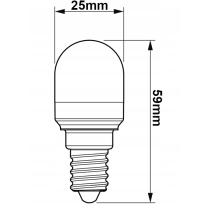BERGE SADA 6x LED žiarovka E14 1,7W 150lm T25 2700K - tepla biela
