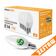 BERGE SADA 6x LED žiarovka E14 7W 600lm - neutrálna biela
