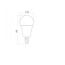 BERGE SADA 6x LED žiarovka E14 G45 10W 830lm - tepla biela