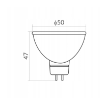 BERGE LED žiarovka 12V MR16 5W 4000K 400lm Denné svetlo Neutrálna