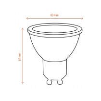 BERGE Sada 10x GU10 LED žiaroviek 10W 850lm - neutrální biela