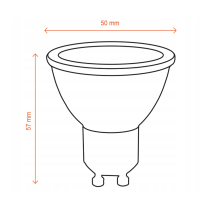 BERGE Sada 10x GU10 LED žiaroviek 10W - tepla biela
