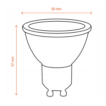 BERGE SADA 10x LED žiarovka GU10 5W 450lm - neutrálna biela
