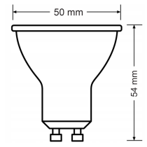 BERGE SADA 3x žiarovka Philips GU10 4,9W 550lm 112lm/W 3000K EyeComfort CorePro