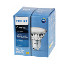 BERGE SADA 3x žiarovka Philips GU10 4,9W 550lm 112lm/W 6500K EyeComfort CorePro