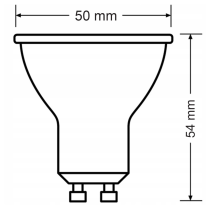 BERGE SADA 5x žiarovka GU10 4,9-50W 550lm 3000k CorePro