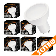 BERGE Sada 6 LED žiaroviek GU10 10W 850lm - neutrálná biela