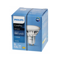 SADA 5x žiarovka Philips GU10 4,9W 550lm 112lm/W 6500K EyeComfort CorePro