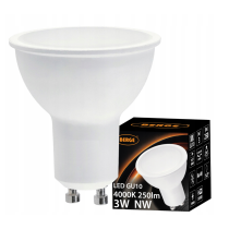 BERGE Sada 6 LED žiaroviek GU10 3W 250lm 4000K - neutrálna biela