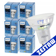 SADA 6 LED žiaroviek PHILIPS GU10 4,9W 550lm - studena biela