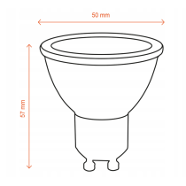 BERGE Sada 6 LED žiaroviek GU10 3W 250lm 4000K - neutrálna biela