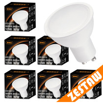 BERGE Sada 6x GU10 10W LED žiaroviek - teplá biela
