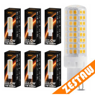 BERGE SADA 6 x G9 LED žiarovka 7W 950lm 6000K - studená biela