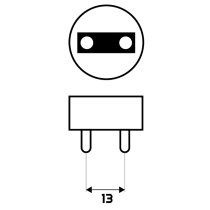 BERGE 4x LED trubicové svetlo 9W 900lm 60cm 4000K G13 T8 - nieutrálná biela