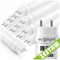 ECOLIGHT 10x LED trubice 120cm 18W 6500K 1800lm T8 G13 - studená biela
