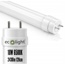 ECOLIGHT 10x LED trubice 120cm 18W 2430lm 6500K T8 G13