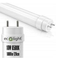 ECOLIGHT 10x LED trubice 120cm 18W 6500K 1800lm T8 G13 - studená biela