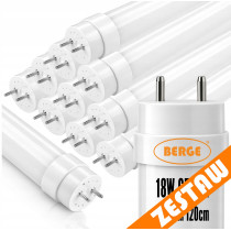 BERGE 10x LED trubice 120cm T8 18W 2880lm G13 6500K - studená biela