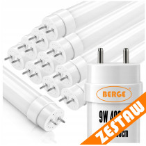BERGE 10x LED trubice 9W 900lm 60cm 4000K G13 T8 neutrálna farba